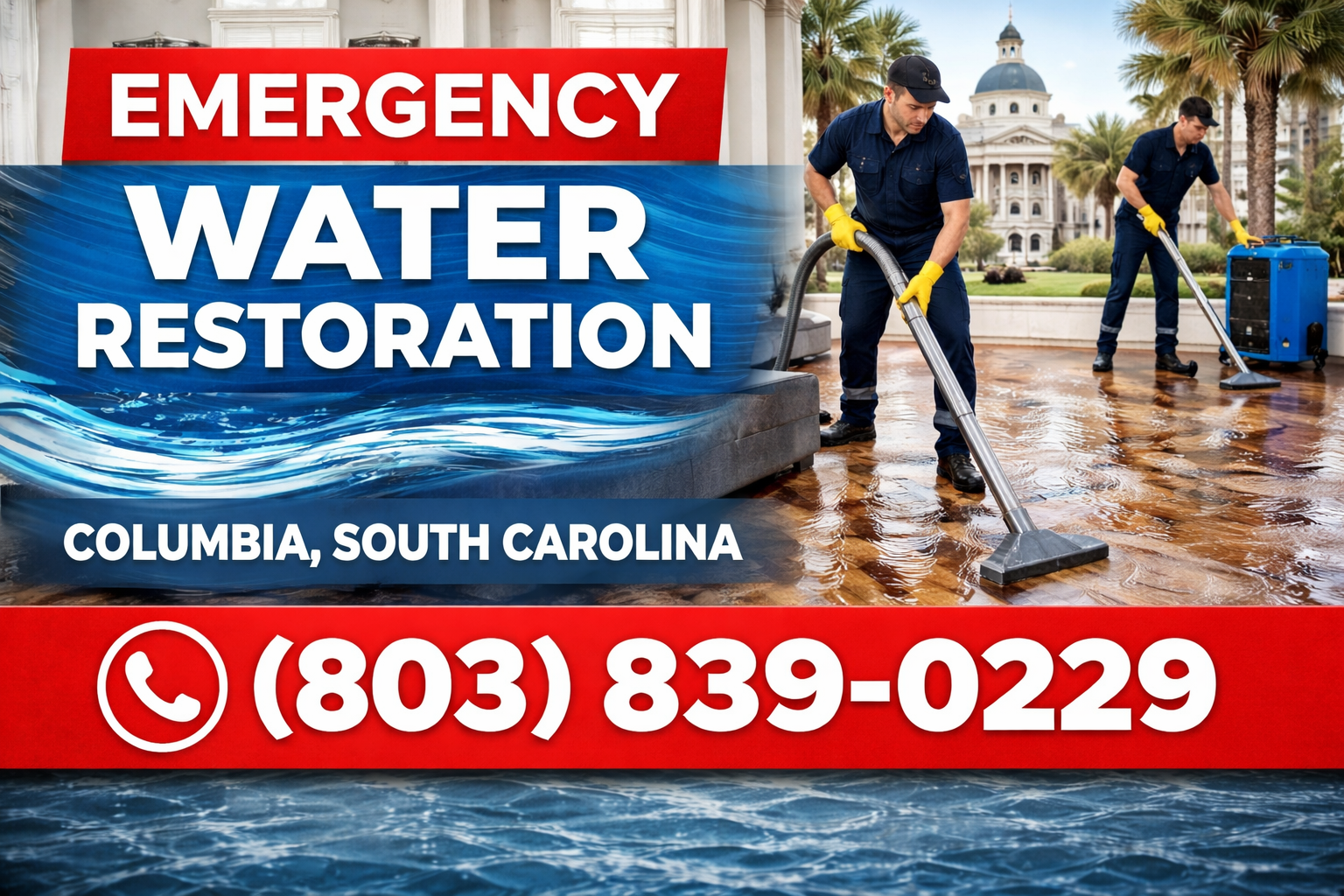Columbia Water Emergencies? Get Fast Restoration&mdash;We Come Right to You