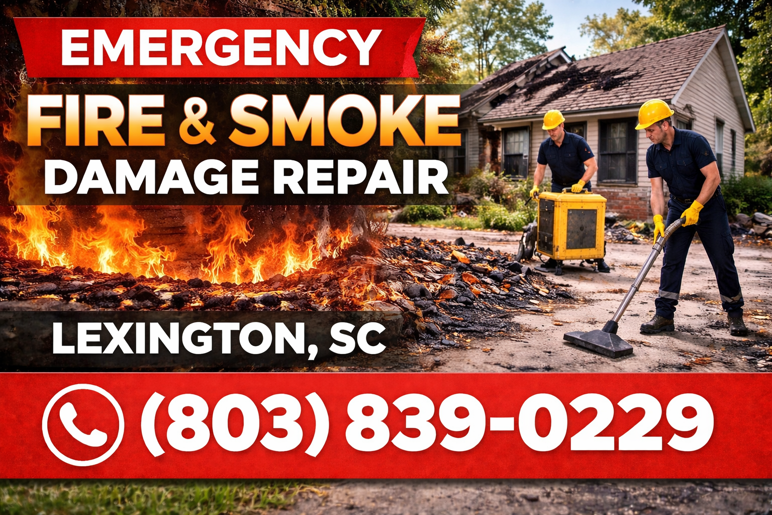 Fire and Smoke Damage Repair in Lexington: We Come Right to Your Door