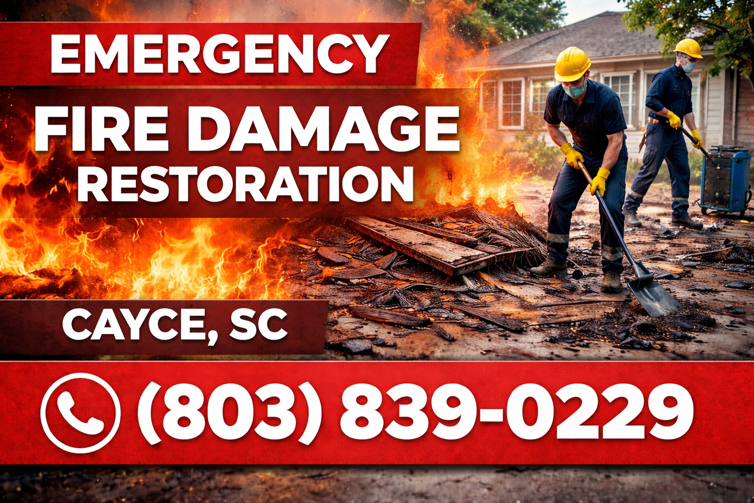 Fire Damage Restoration in Cayce: Restore Your Home Fast, We Come Right to You