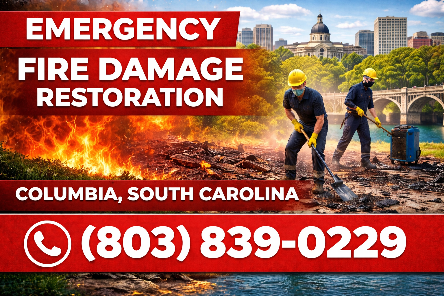 Fire Damage Restoration in Columbia, SC &ndash; We Come Straight to You