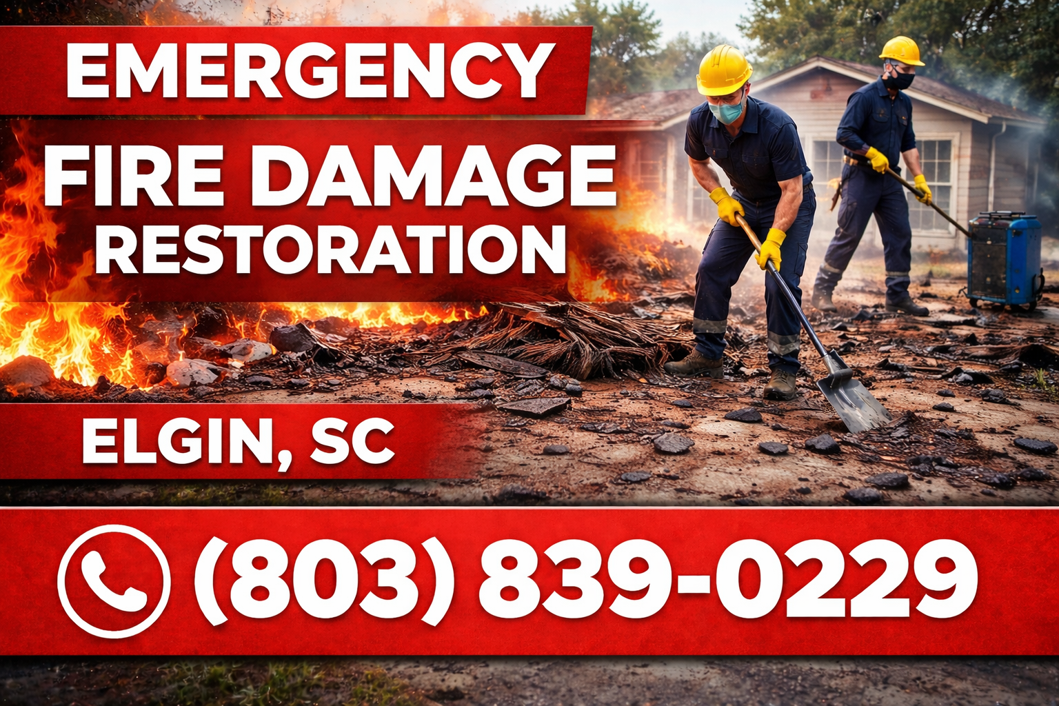 Fire Damage Restoration in Elgin: We Come Straight to You