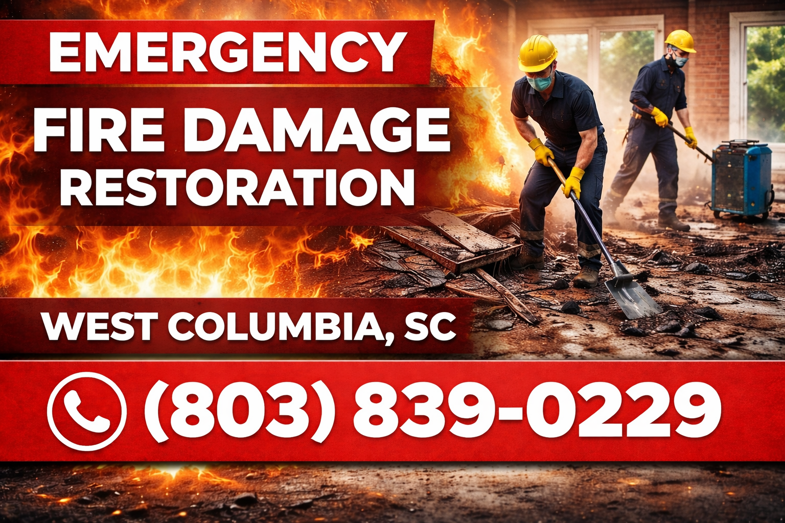 Fire Damage Restoration in West Columbia: Restore Your Home Safely and Quickly