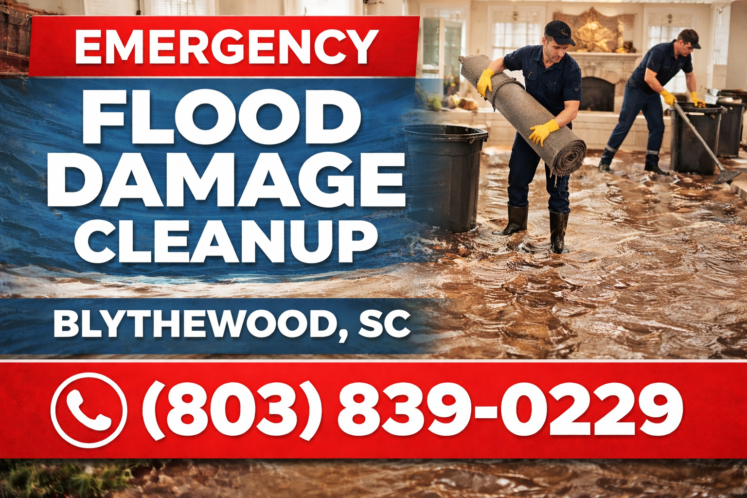 Flood Damage Cleanup in Blythewood: Restore Your Home Fast