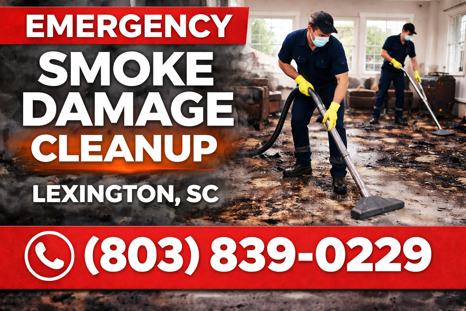 Smoke Damage Cleanup in Lexington: We Come Straight to Your Door