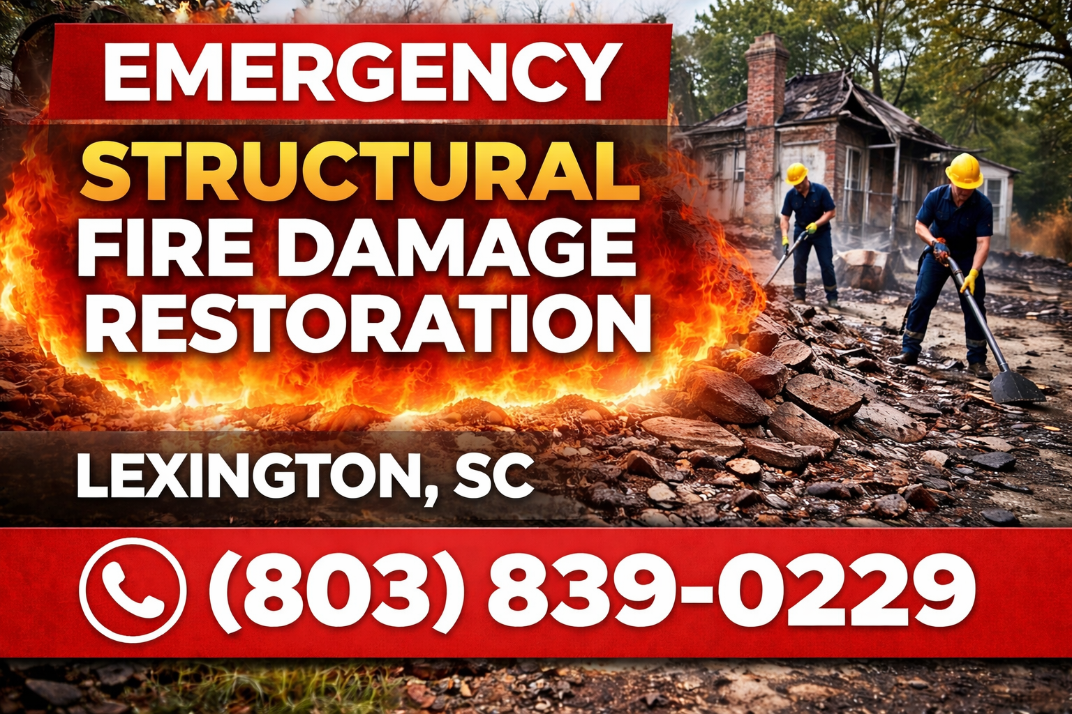 Restore Structural Fire Damage in Lexington—We Come Right to Your Door