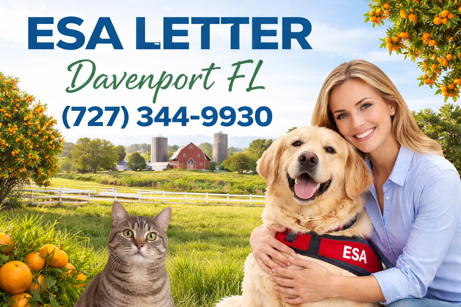 Get Your ESA Letter in Davenport Without Leaving Home