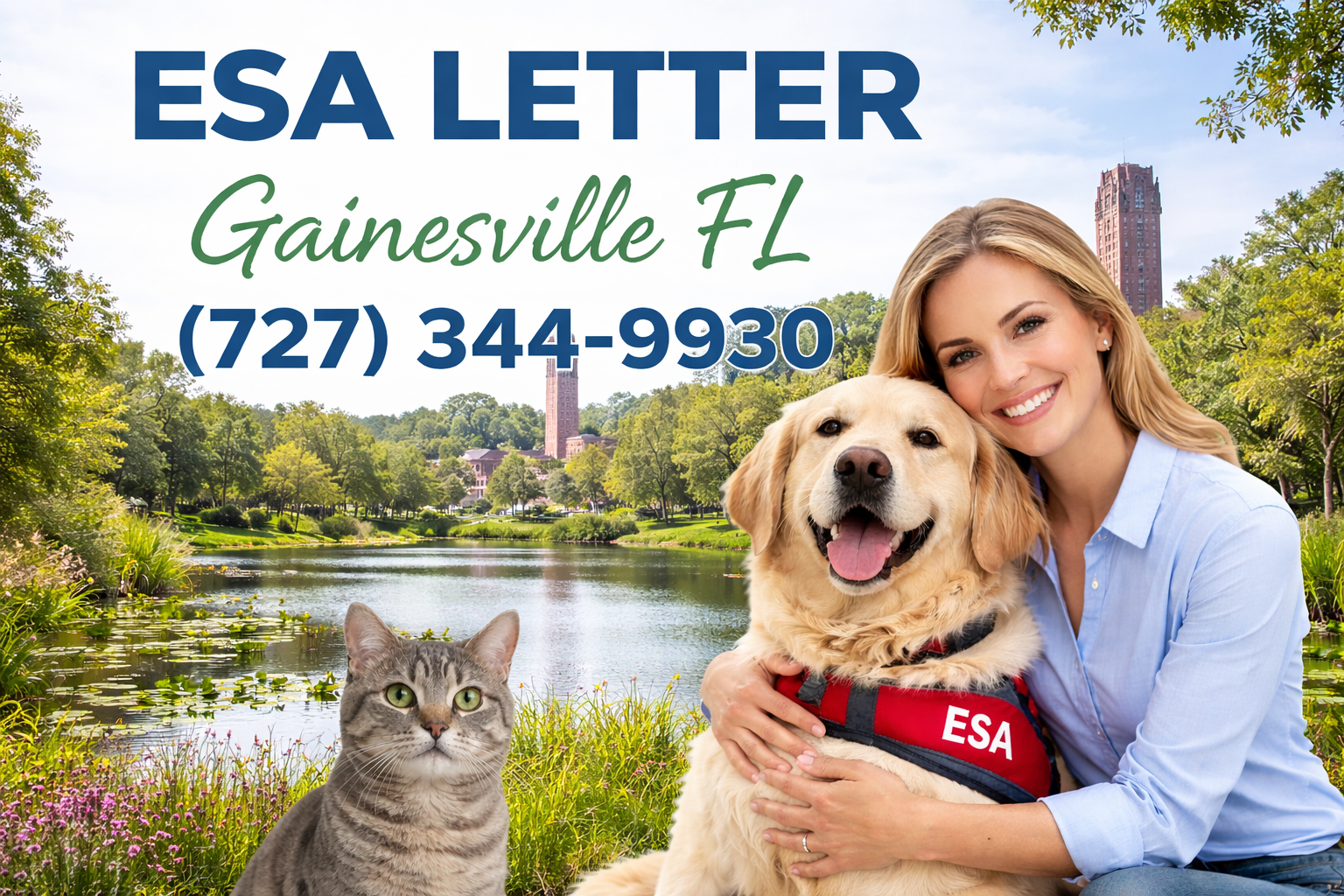 Get Your ESA Letter in Gainesville Without Leaving Home