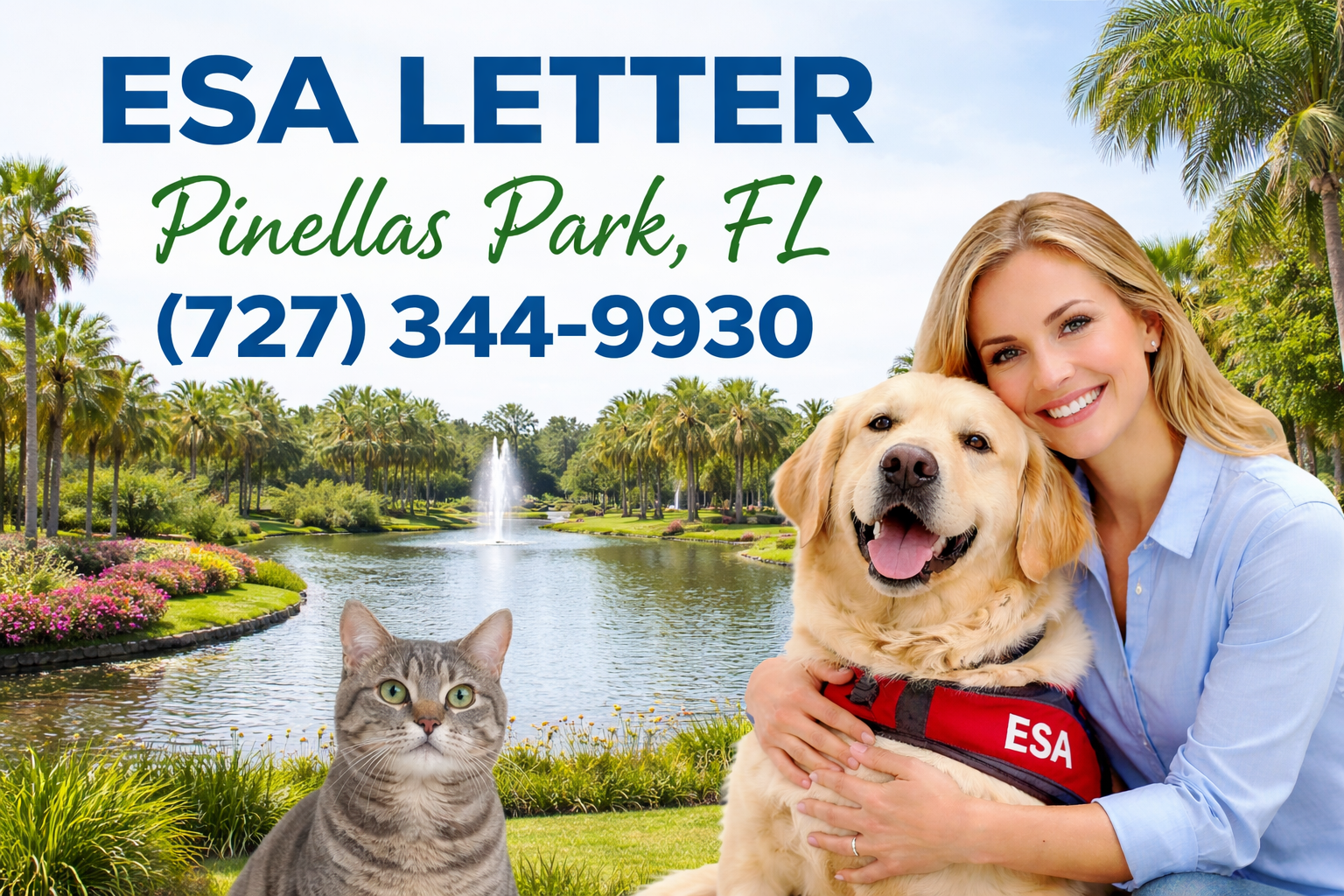 Get Your ESA Letter in Pinellas Park — From Home, Without the Hassle