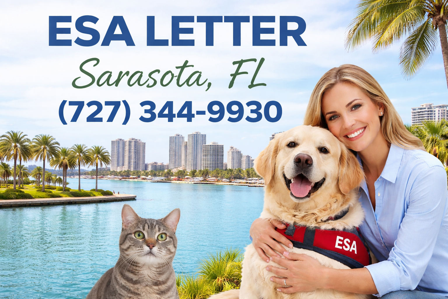 Get Your ESA Letter in Sarasota—A Simple, Stress-Free Virtual Process