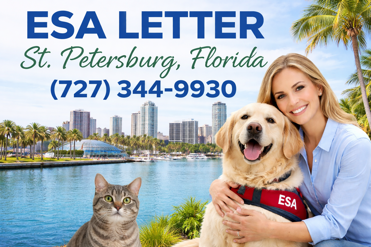 Get Your ESA Letter in St. Petersburg Without Leaving Home