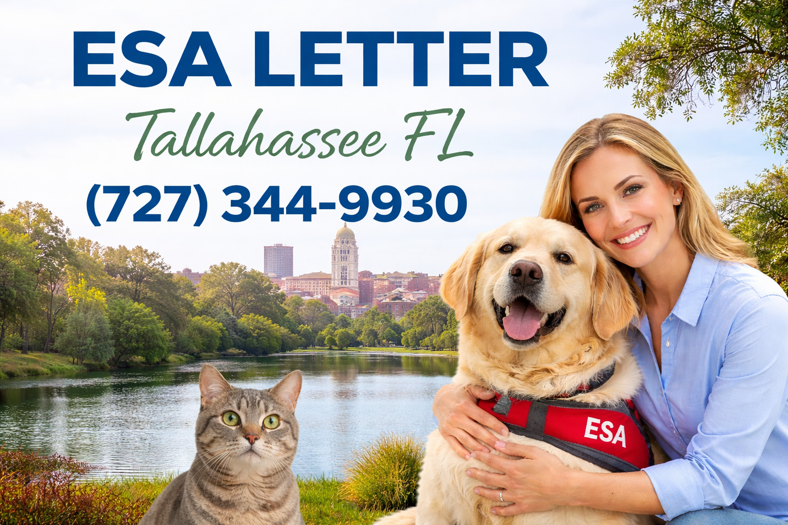 Get Your ESA Letter in Tallahassee—Virtually and Easily