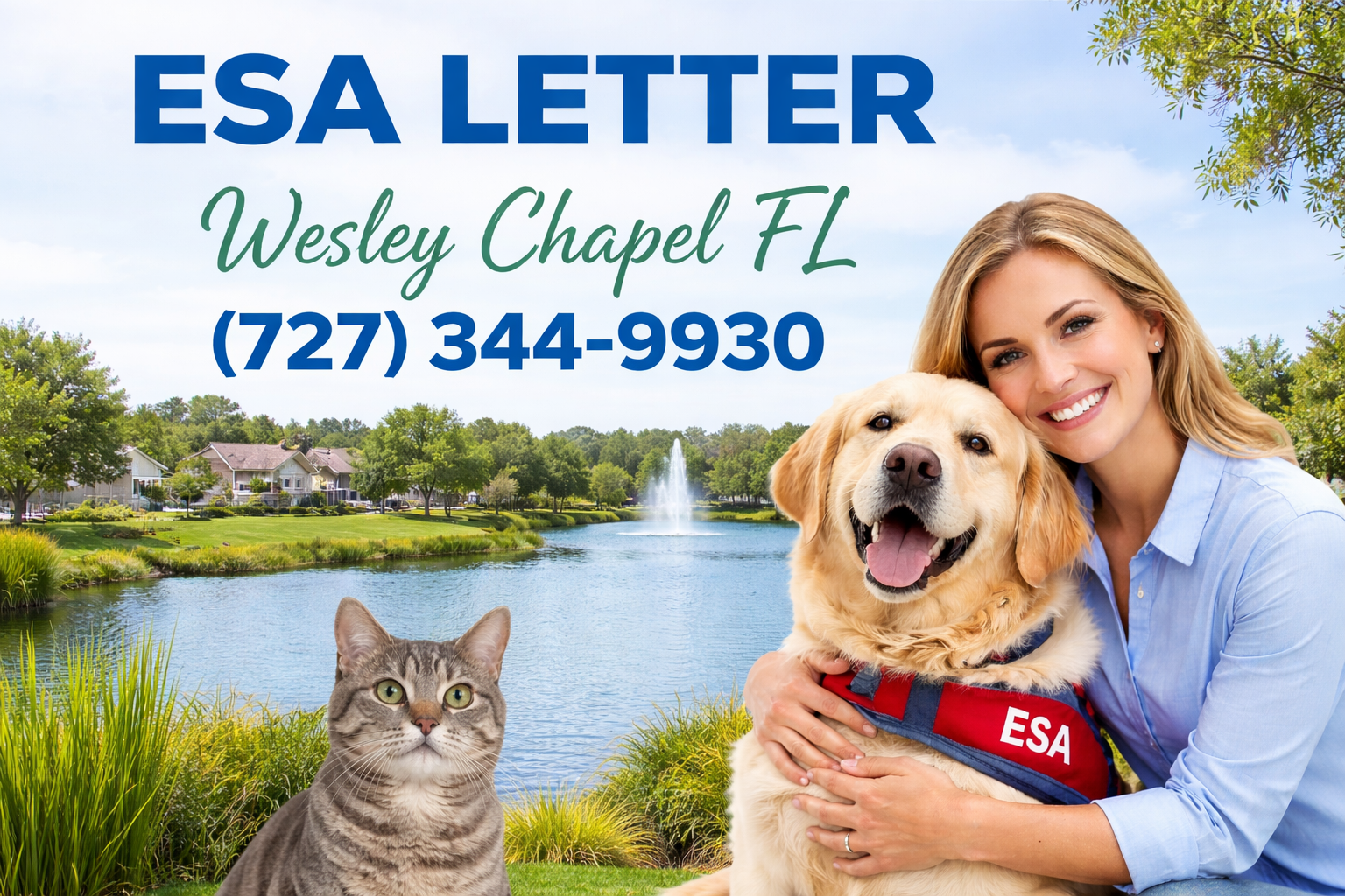 Get Your ESA Letter in Wesley Chapel — Without Leaving Home
